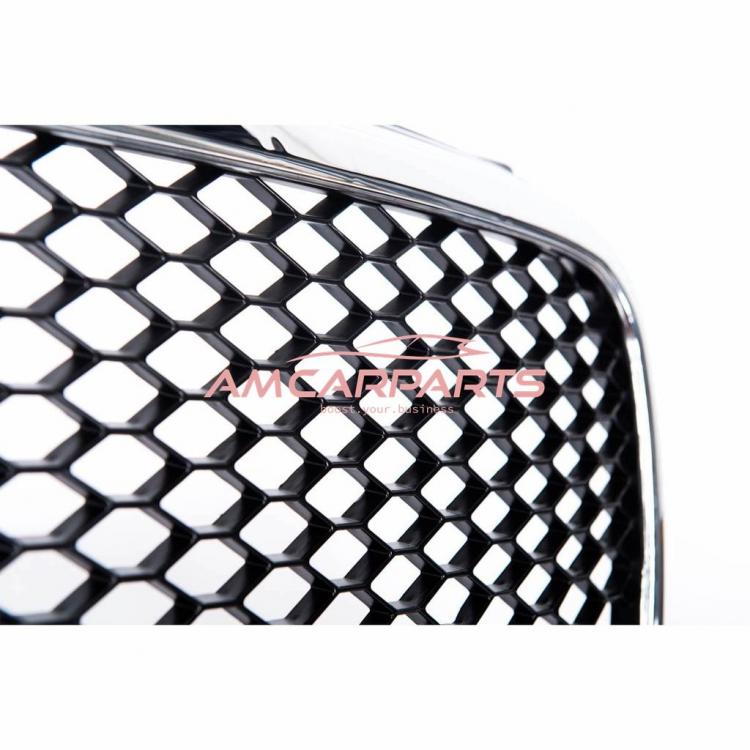 Preview: Upgrade Design Sportgrill / Kühlergrill für Audi A4 B7 05-08 chrom/schwarz in Wabengitter Optik
