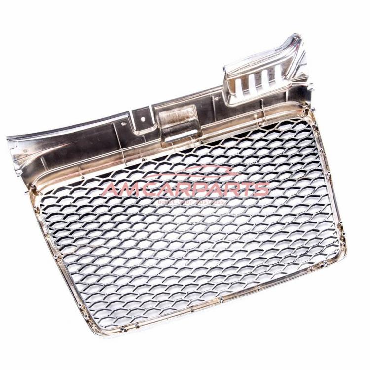 Preview: Upgrade Design Sportgrill / Kühlergrill für Audi A4 B7 05-08 chrom/schwarz in Wabengitter Optik