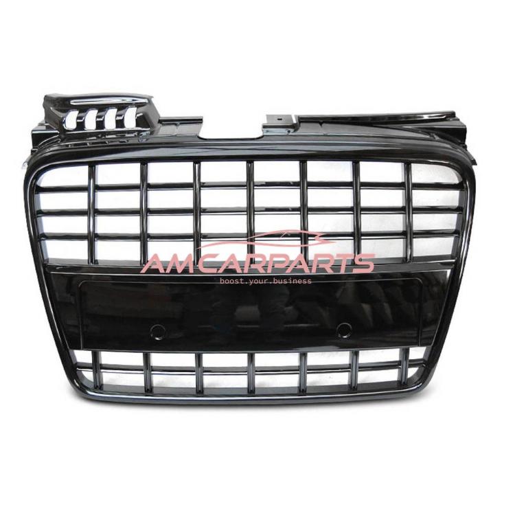 Preview: Upgrade Design Sportgrill / Kühlergrill für Audi A4 B7 05-08 Hochglanz-schwarz