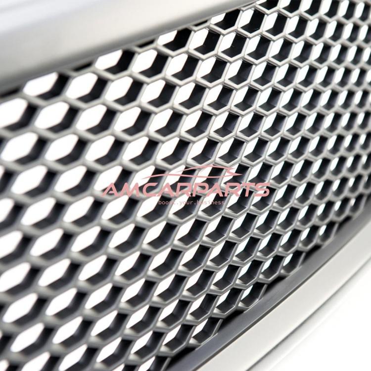 Preview: Upgrade Design Sportgrill / Kühlergrill für Audi A4 B7 05-08 Matt-schwarz in Wabengitter Optik mit PDC