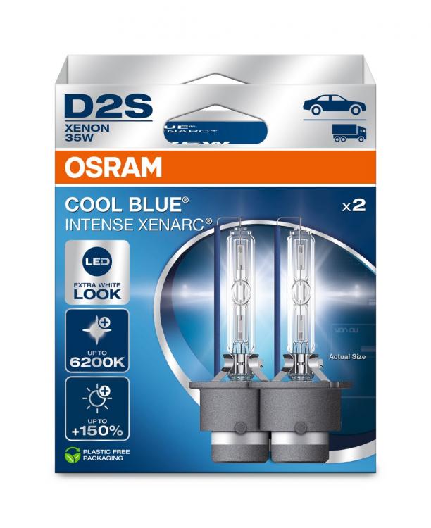 D2S 35W P32d-2 XENARC COOL BLUE INTENSE NextGen. 6200K +150% 2st. OSRAM