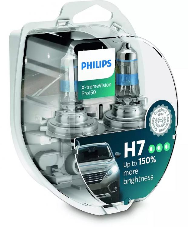 H7 12V 55W PX26d X-tremeVision Pro150 2 St. Philips