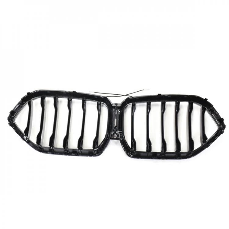LED-Kühlergrill mit einer Lamelle in Schwarz glänzend passend für BMW X6 Serie G06 2019–2023