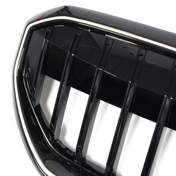 LED-Kühlergrill mit einer Lamelle in Schwarz glänzend passend für BMW 5er G60 2024 +