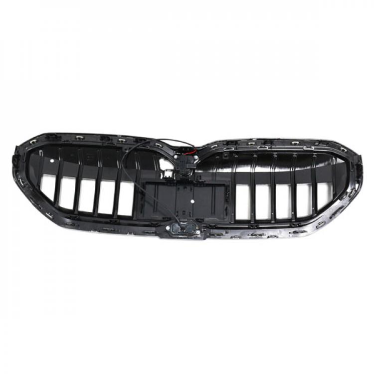 LED-Kühlergrill mit einer Lamelle in Schwarz glänzend passend für BMW 5er G60 2024 +