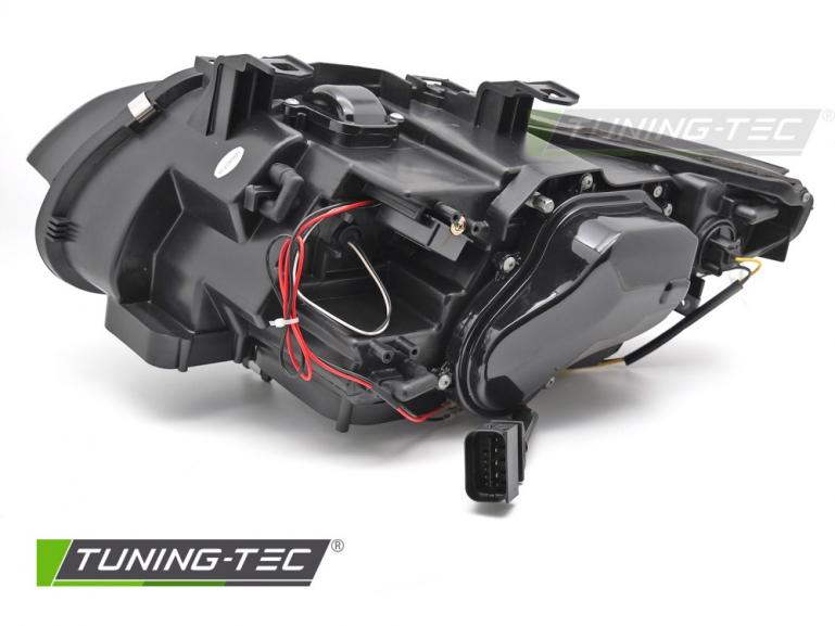 Preview: 3D Xenon "YellowSign" LED Tagfahrlicht Angel Eyes Scheinwerfer für BMW 3er Coupe/Cabrio E92/E93 06-10 chrom