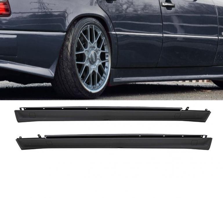 Klassik Design Seitenschweller Set für Mercedes Benz E-Klasse W124 Limousine / T-Model 85-95