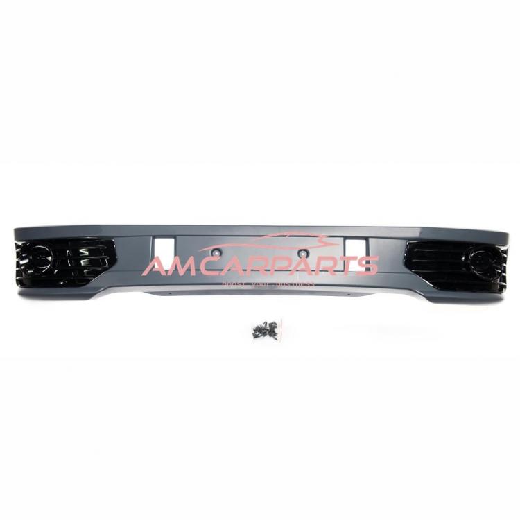 Preview: Upgrade Design Frontspoiler Lippe für VW T5 Facelift (GP) 09-15 inkl. Lufteinlass- / Nebelscheinwerfer-Blenden in Hochglanz schwarz