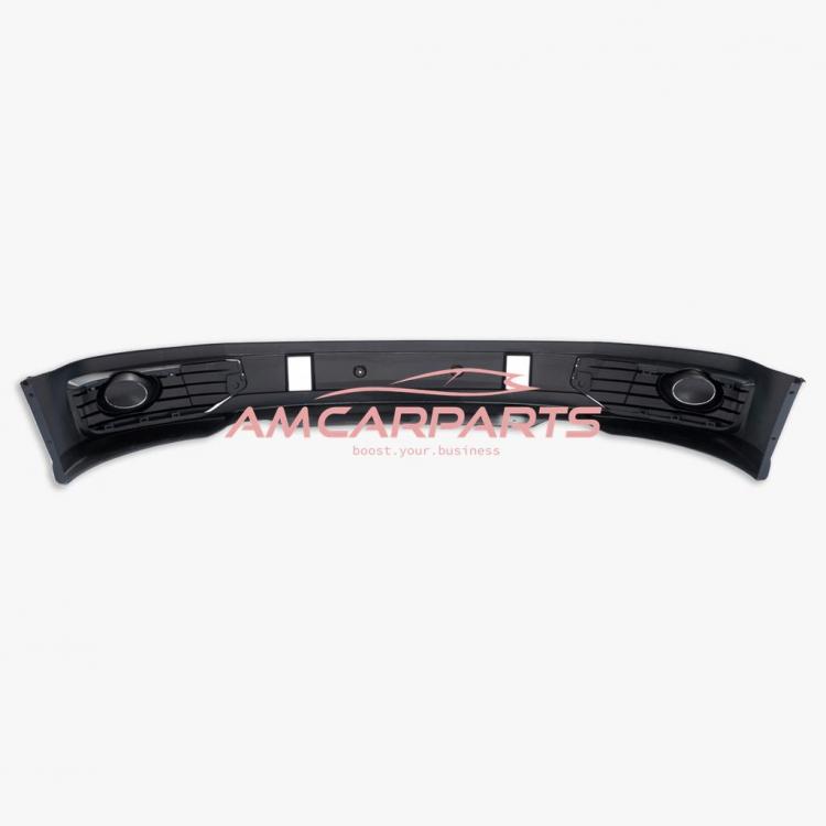 Preview: Upgrade Design Frontspoiler Lippe für VW T5 Facelift (GP) 09-15 inkl. Lufteinlass- / Nebelscheinwerfer-Blenden in Hochglanz schwarz