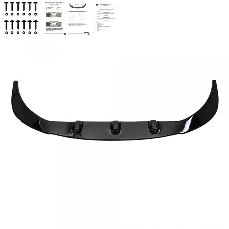 Preview: Upgrade Design Frontspoilerlippe für VW T5 Facelift (GP) 09-15 Hochglanz schwarz mit ABE