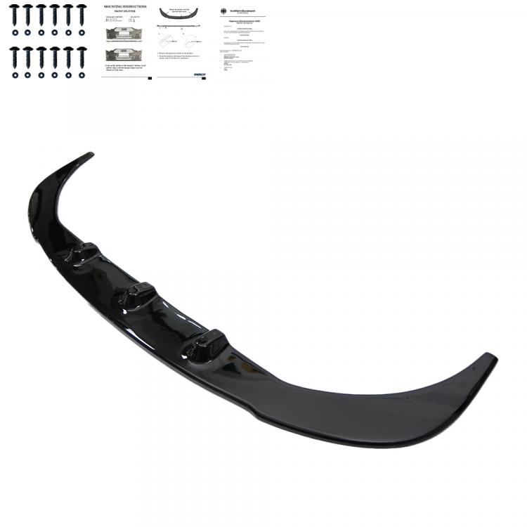 Preview: Upgrade Design Frontspoilerlippe für VW T5 Facelift (GP) 09-15 Hochglanz schwarz mit ABE