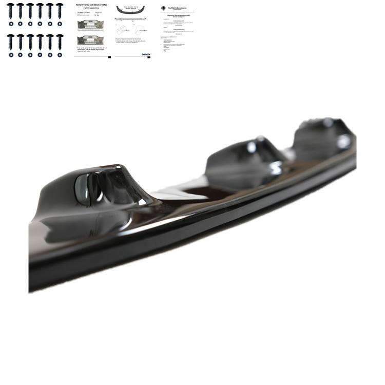 Upgrade Design Frontspoilerlippe für VW T5 Facelift (GP) 09-15 Hochglanz schwarz mit ABE