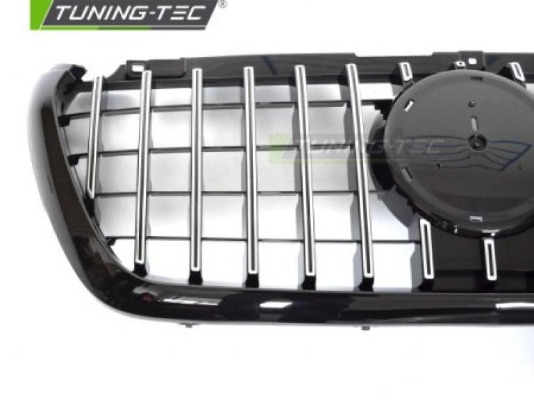 Paket - EXCLUSIVE VOLL LED Tagfahrlicht Scheinwerfer Set passend für Mercedes Benz Sprinter W907/W910 18+ schwarz/chrom +Upgrade Sportgrill / Kühlergrill passend für Mercedes-Benz Sprinter W907 /910 18-23 Hochglanz schwarz/chrom