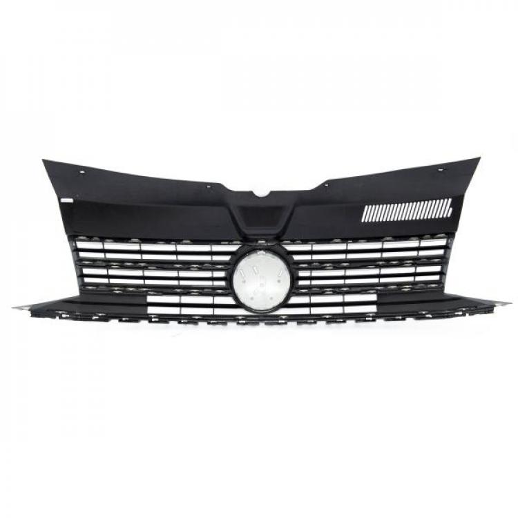 Bundle - Voll LED Tagfahrlicht Scheinwerfer mit dynamischen LED-Blinker - Black Edition + Paket-Upgrade Design Kühlergrill + Hochglanz Schwarz  passend für VW T6 15-19