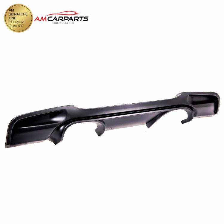 Preview: Upgrade Sport Design Heck Diffusor passend für BMW 3er E90 / E91 Limousine / Touring 05-11 Matt schwarz