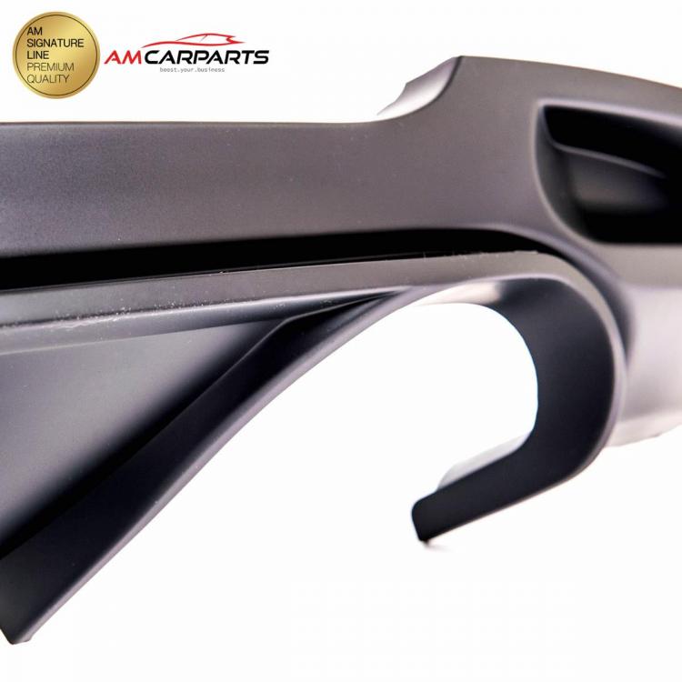 Preview: Upgrade Sport Design Heck Diffusor passend für BMW 3er E90 / E91 Limousine / Touring 05-11 Matt schwarz
