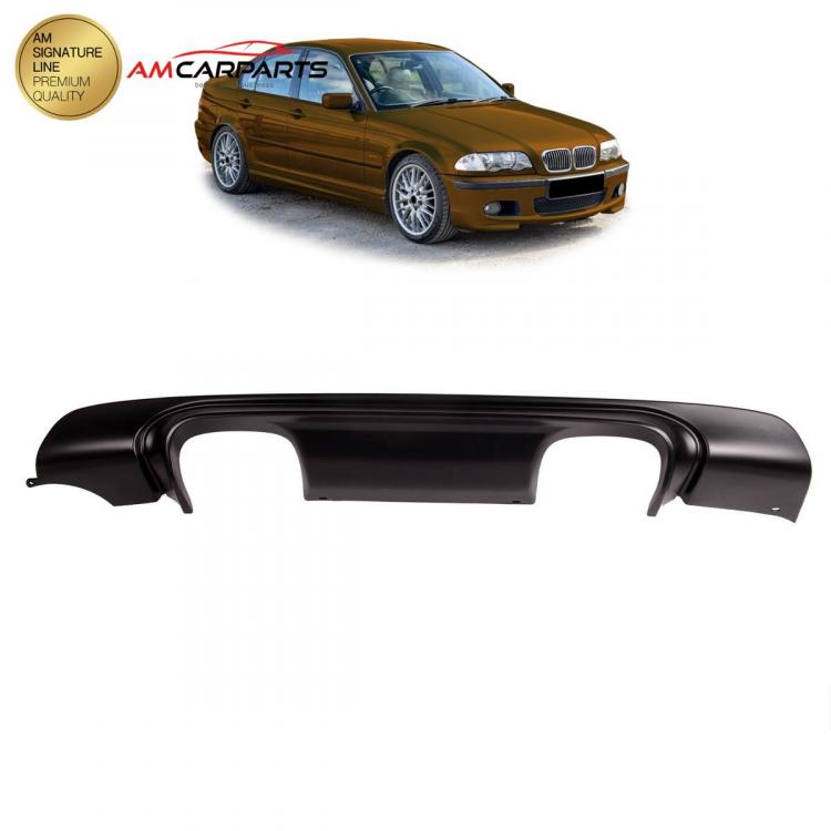 Upgrade Sport Design Heck Diffusor passend für BMW 3er E46 Limousine / Touring / Coupe / Cabrio 98-06 Matt schwarz