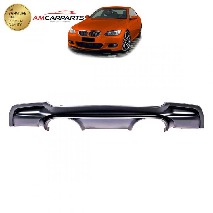 Upgrade Sport Design Heck Diffusor passend für BMW 3er E92 / E93 Coupe / Cabrio 06-13 Matt schwarz
