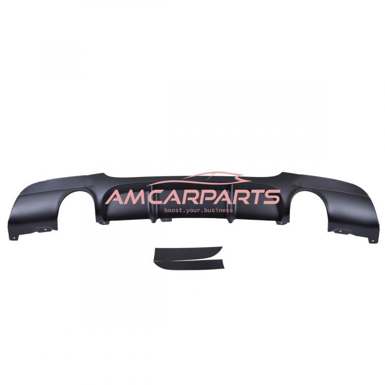 Preview: Upgrade Sport Design Heck Diffusor passend für BMW 3er E90 / E91 Limousine / Touring 05-11 Matt schwarz