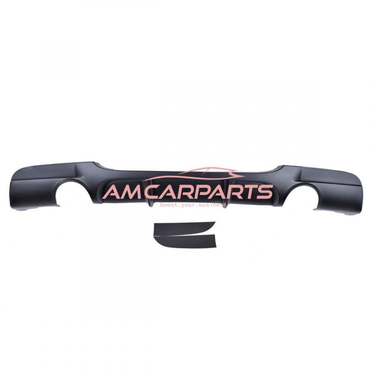 Preview: Upgrade Sport Design Heck Diffusor passend für BMW 3er E90 / E91 Limousine / Touring 05-11 Matt schwarz