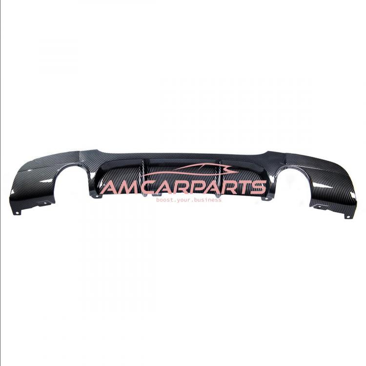 Preview: Upgrade Sport Design Heck Diffusor passend für BMW 3er E90 / E91 Limousine / Touring 04-11 Carbon-Optik