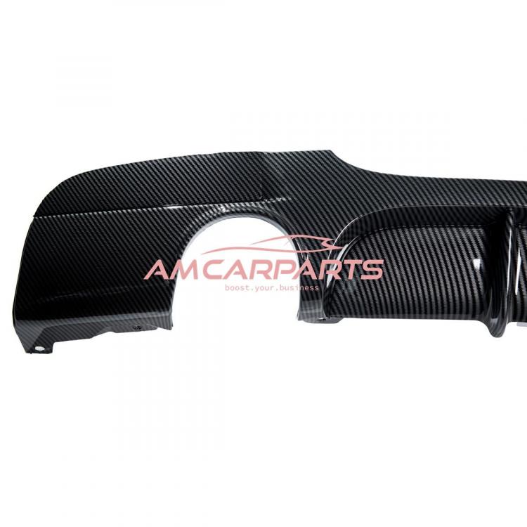Upgrade Sport Design Heck Diffusor passend für BMW 3er E90 / E91 Limousine / Touring 04-11 Carbon-Optik