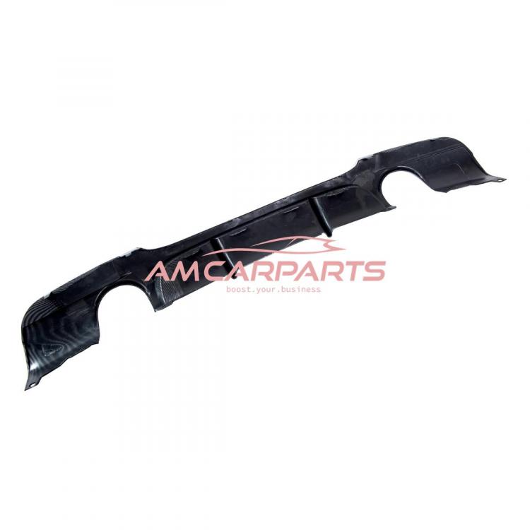 Upgrade Sport Design Heck Diffusor passend für BMW 3er E90 / E91 Limousine / Touring 04-11 Carbon-Optik