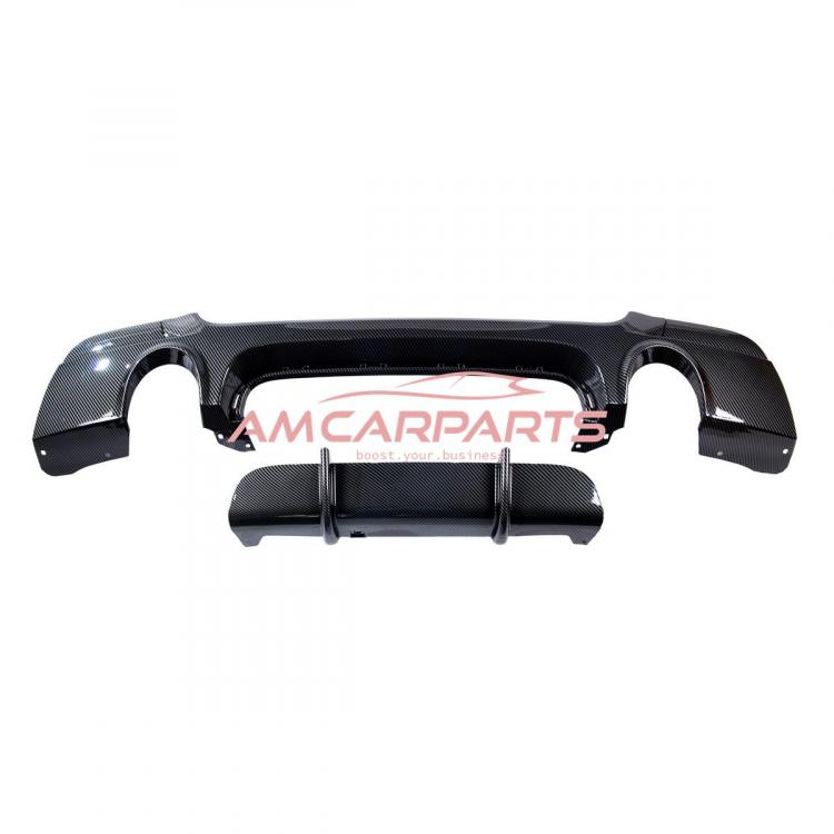Preview: Upgrade Sport Design Heck Diffusor passend für BMW 3er E92 / E93 Coupe / Cabrio 06-13 Carbon-Optik