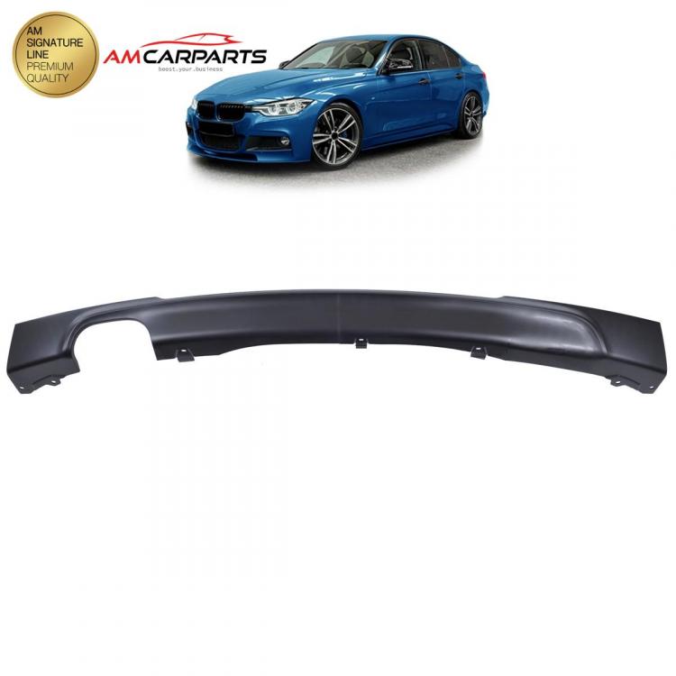 Upgrade Sport Design Heck Diffusor passend für BMW 3er F30 / F31 Limousine / Touring 11-18 Matt schwarz