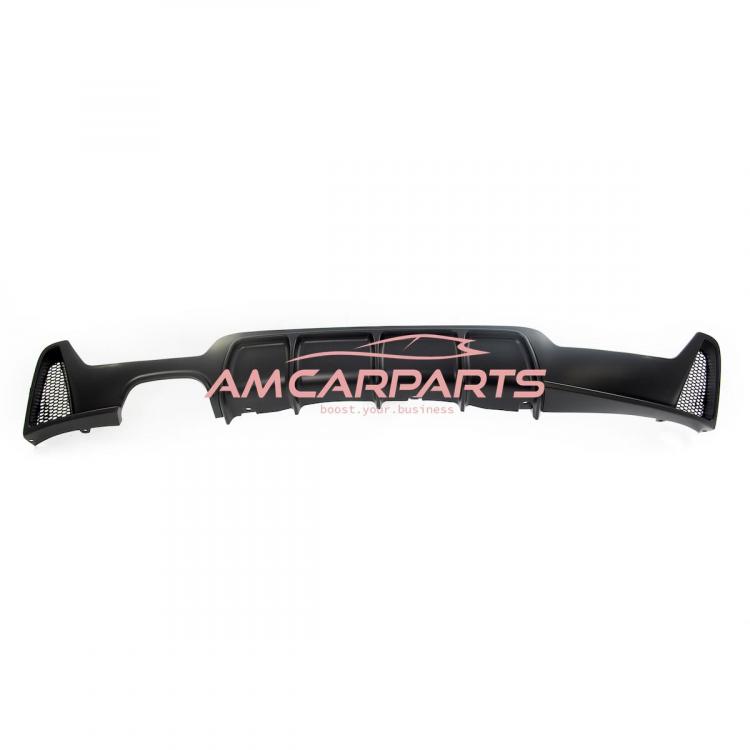 Preview: Upgrade Sport Design Heck Diffusor passend für BMW 4er F32 / F33 / F36 Coupe / Cabrio 13-20 Matt schwarz