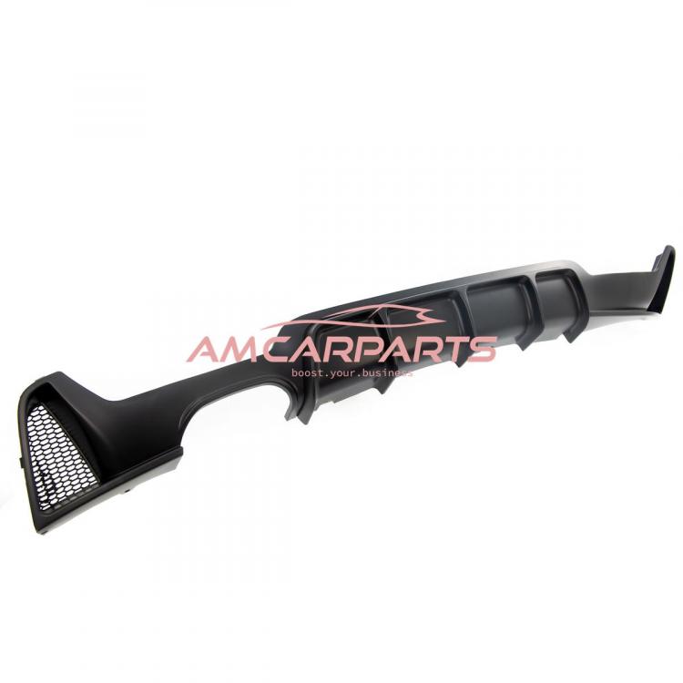 Preview: Upgrade Sport Design Heck Diffusor passend für BMW 4er F32 / F33 / F36 Coupe / Cabrio 13-20 Matt schwarz