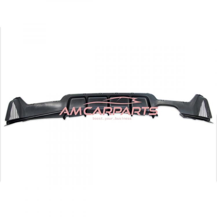 Upgrade Sport Design Heck Diffusor passend für BMW 4er F32 / F33 / F36 Coupe / Cabrio 13-20 Matt schwarz