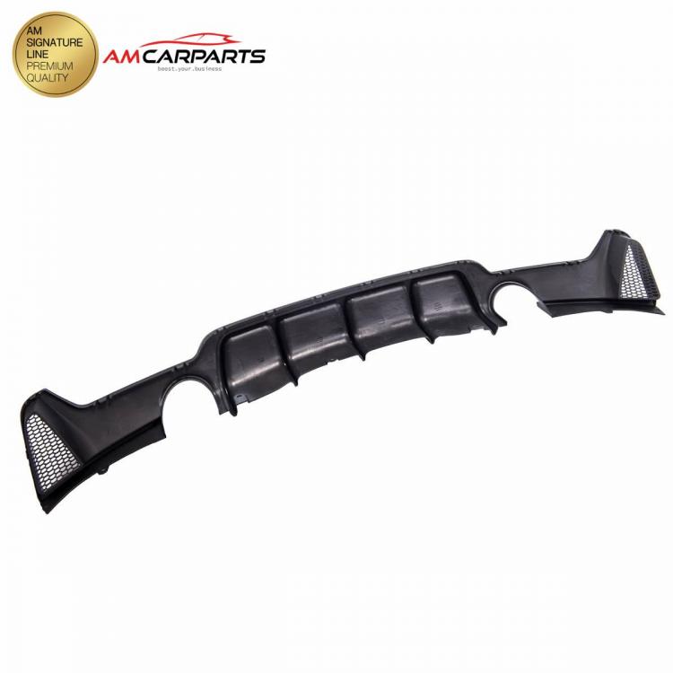 Upgrade Sport Design Heck Diffusor passend für BMW 4er F32 / F33 / F36 Coupe / Cabrio 13-21 Matt schwarz