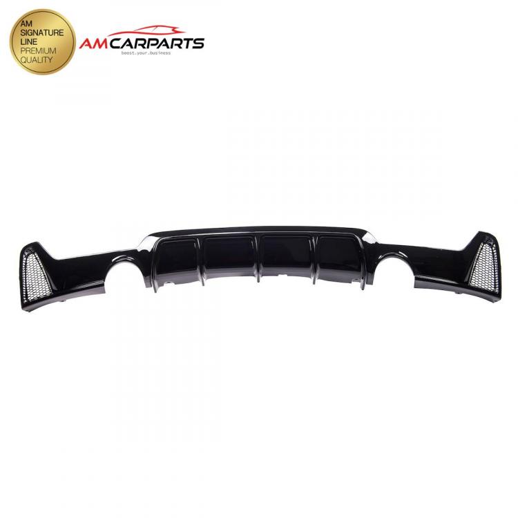 Preview: Upgrade Sport Design Heck Diffusor passend für BMW 4er F32 / F33 / F36 Coupe / Cabrio / Gran Coupe 13+ Hochglanz schwarz