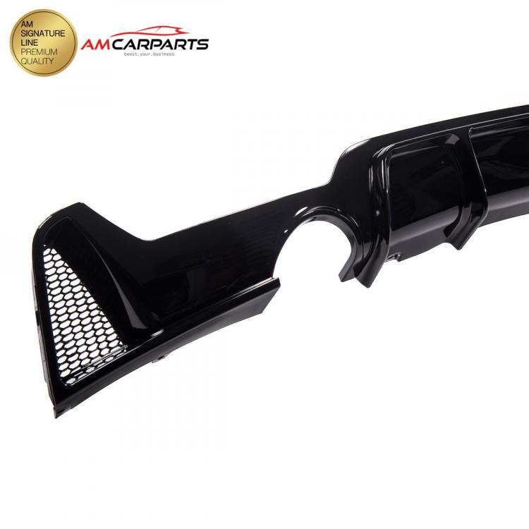 Preview: Upgrade Sport Design Heck Diffusor passend für BMW 4er F32 / F33 / F36 Coupe / Cabrio / Gran Coupe 13+ Hochglanz schwarz