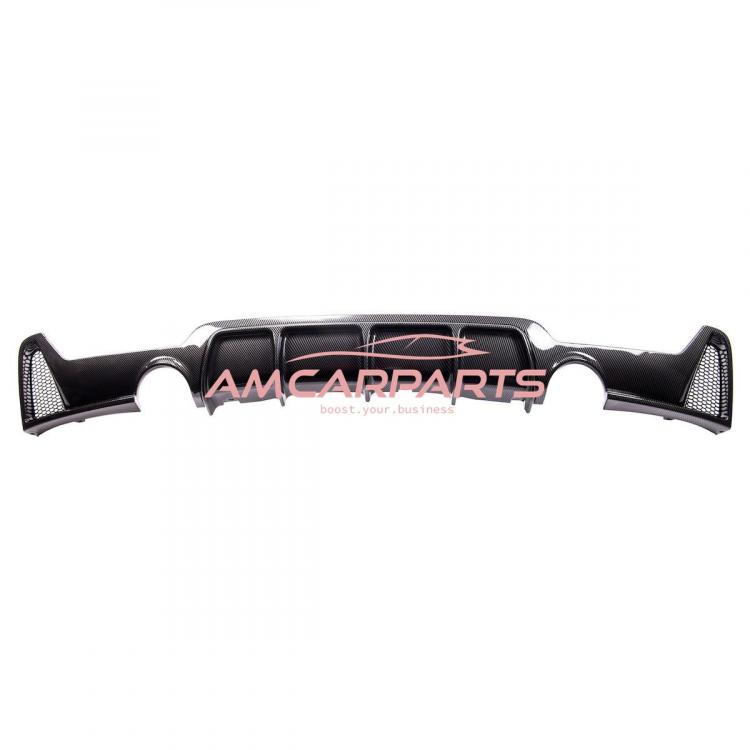 Preview: Upgrade Sport Design Heck Diffusor passend für BMW 4er F32 / F33 / F36 Coupe / Cabrio 13+ Carbon-Optik