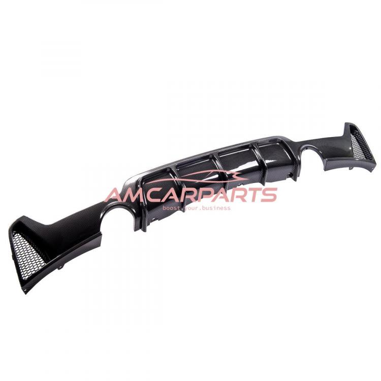 Preview: Upgrade Sport Design Heck Diffusor passend für BMW 4er F32 / F33 / F36 Coupe / Cabrio 13+ Carbon-Optik