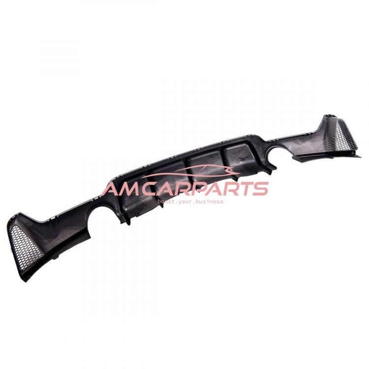 Upgrade Sport Design Heck Diffusor passend für BMW 4er F32 / F33 / F36 Coupe / Cabrio 13+ Carbon-Optik