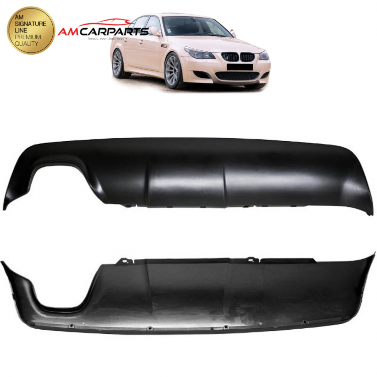 Upgrade Sport Design Heck Diffusor passend für BMW 5er E60 / E61 Limousine / Touring 03-10 Matt schwarz