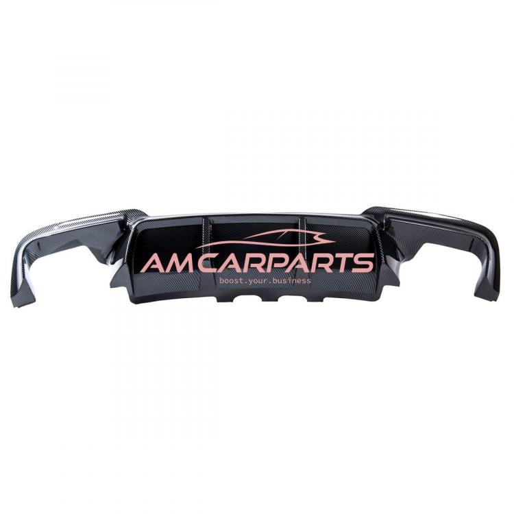 Preview: Upgrade Sport Design Heck Diffusor passend für BMW 5er F10 / F11 Limousine / Touring 09-16 Carbon-Optik
