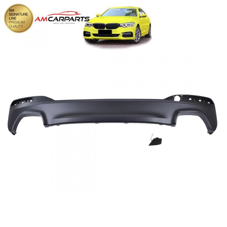 Upgrade Sport Design Heck Diffusor passend für BMW 5er G30 / G31 Vor-Facelift Limousine / Touring 16-20 Matt schwarz