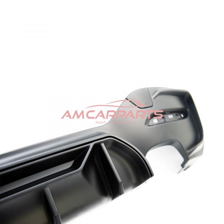 Upgrade Sport Design Heck Diffusor passend für BMW 1er F20 / F21 Facelift 15-19 Matt schwarz