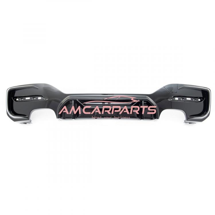 Preview: Upgrade Sport Design Heck Diffusor passend für BMW 1er F20 / F21 Facelift 15-19 Hochglanz schwarz
