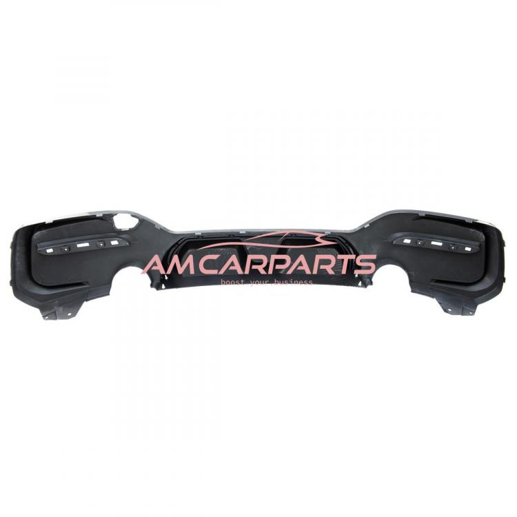 Upgrade Sport Design Heck Diffusor passend für BMW 1er F20 / F21 Facelift 15-19 Carbon-Optik / Hochglanz schwarz