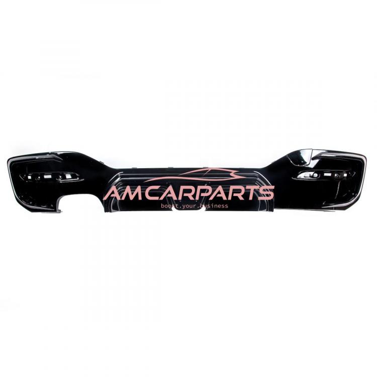 Preview: Upgrade Sport Design Heck Diffusor passend für BMW 1er F20 / F21 Facelift 15-19 Hochglanz schwarz