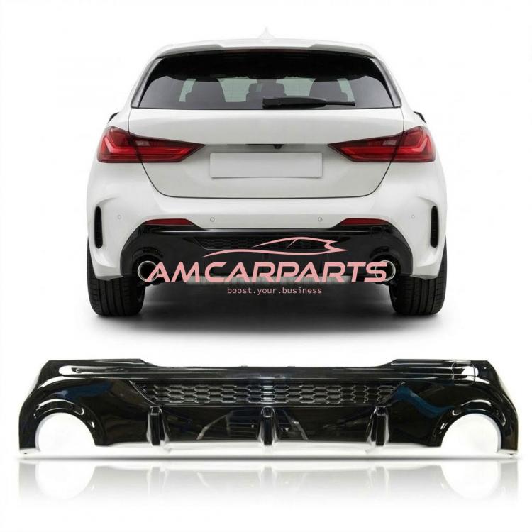 Upgrade Sport Design Heck Diffusor passend für BMW 1er F40 19+ Hochglanz schwarz
