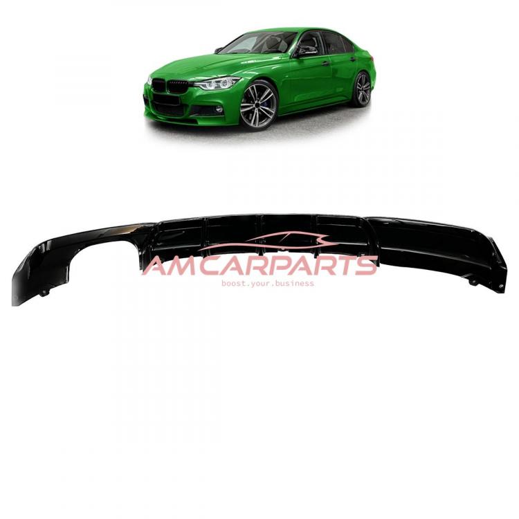 Upgrade Sport Design Heck Diffusor passend für BMW 3er F30 / F31 Limousine / Touring 11-18 Hochglanz schwarz