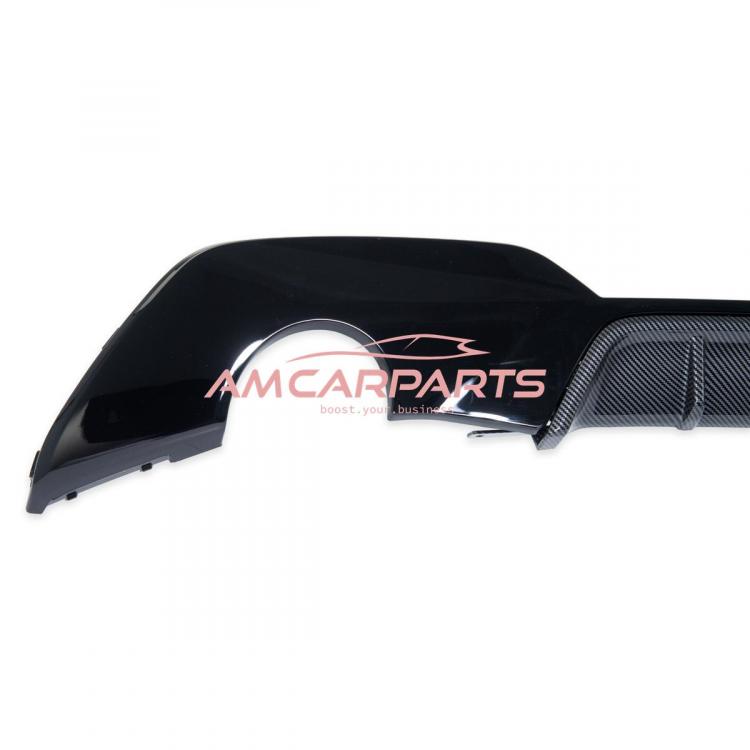 Preview: Upgrade Sport Design Heck Diffusor passend für BMW 3er G20 / G21 Vor-Facelift Limousine / Touring 18+ Hochglanz schwarz / Carbon-Optik