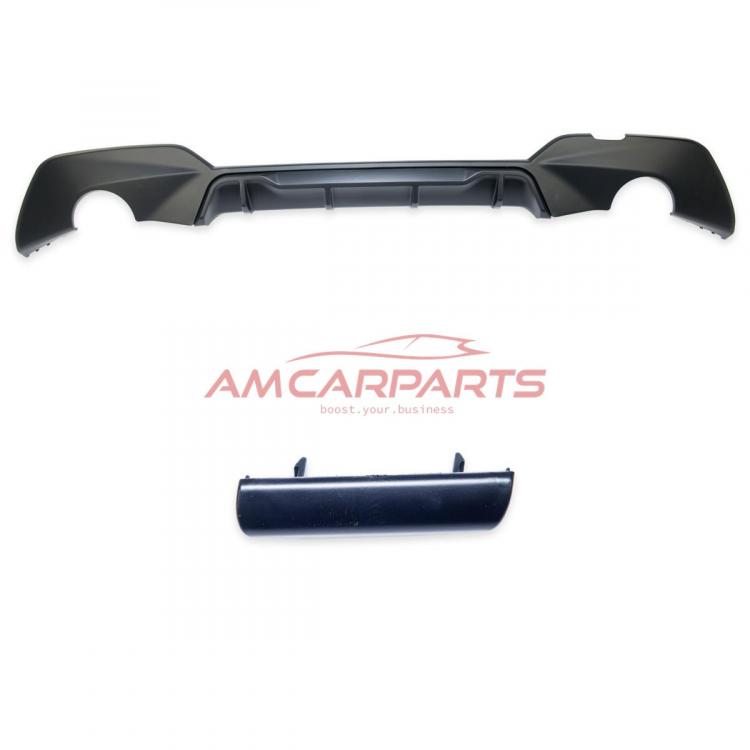Preview: Upgrade Sport Design Heck Diffusor passend für BMW 3er G20 / G21 Vor-Facelift Limousine / Touring 18+ Matt schwarz