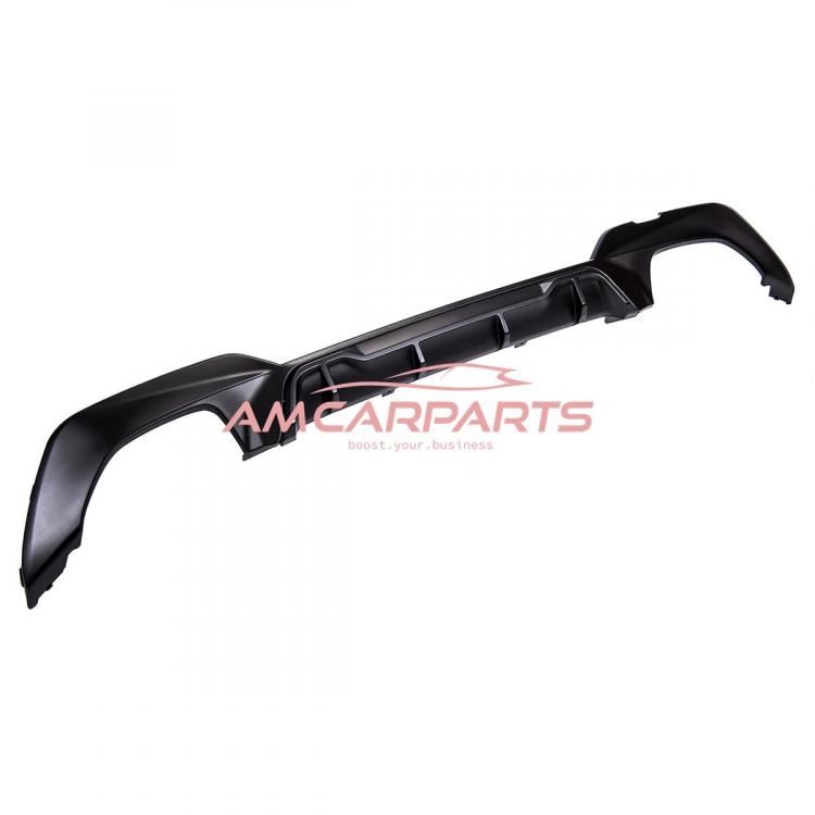 Preview: Upgrade Sport Design Heck Diffusor passend für BMW 3er G20 / G21 Vor-Facelift Limousine / Touring 18+ Matt schwarz